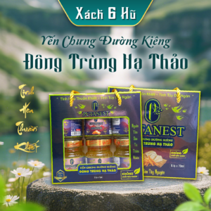 yến hũ chưng sẵn đường kiêng đông trùng hạ thảo