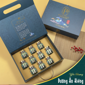 Hộp Tinh Hoa 10 Hũ Yến Chưng Thượng Hạng Đường Ăn Kiêng 1380mg