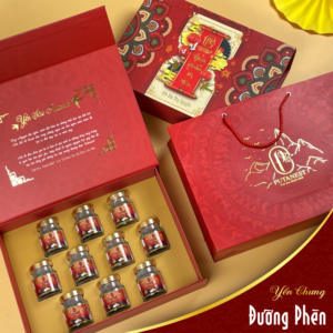 Hộp Nhất Phẩm Vi Yến 10 Hũ Yến Chưng Thượng Hạng Đường Phèn 1380mg
