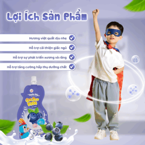 Nước yến trái cây trẻ em vị Việt Quất 110ml Golden Kids