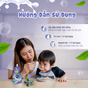 Nước yến trái cây trẻ em vị Việt Quất 110ml Golden Kids