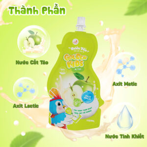Nước yến trái cây trẻ em vị Táo 110ml Golden Kids